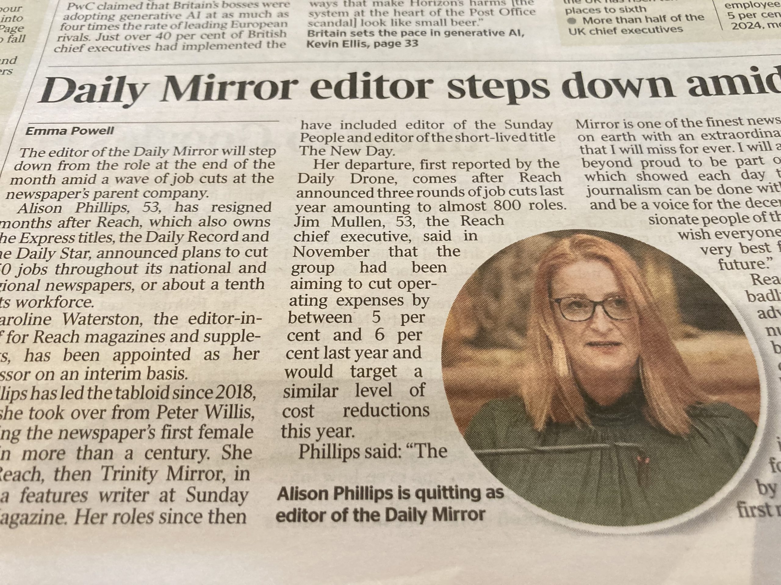 Times report on Alison Phillips