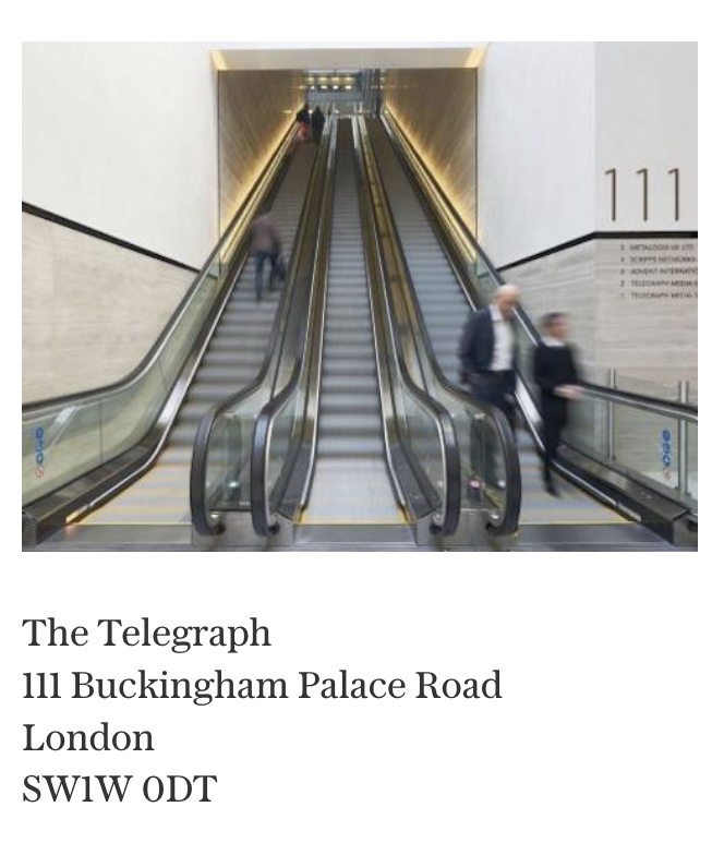 Telegraph offices (from Telegraph website)
