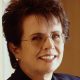 This is a portrait of Billie Jean King, courtesy of Jonathan Exley - Billie Jean King Enterprises, Inc.