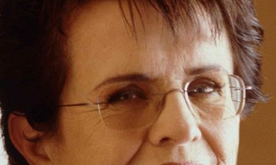 This is a portrait of Billie Jean King, courtesy of Jonathan Exley - Billie Jean King Enterprises, Inc.